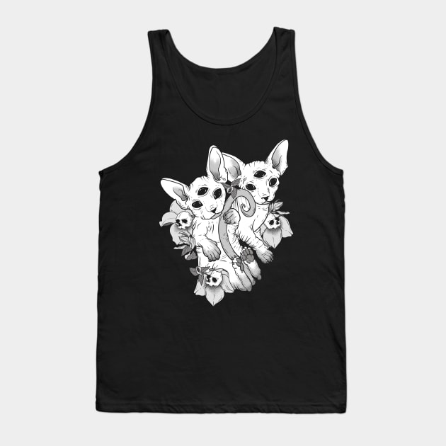 Witchy Familiars (dark) Tank Top by Spazzy Newton